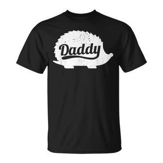 Hedgehog Daddy Dad Pet Lover Fathers Day Men T-Shirt - Monsterry