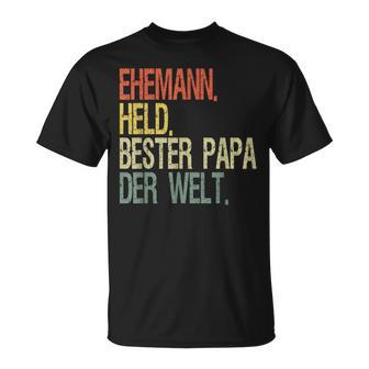 Held Beste Papa Der Welt Help T-Shirt - Geschenkecke