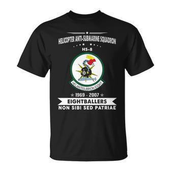 Helicopter Anti-Submarine Squadron 8 Hs T-Shirt | Mazezy