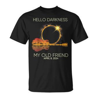 Hello Darkness My Old Friend April 08 Solar Eclipse T-Shirt | Mazezy