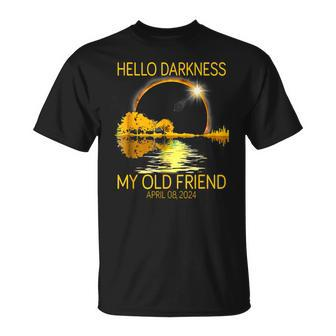Hello Darkness My Old Friend 2024 Solar Eclipse 4824 T-Shirt | Mazezy DE