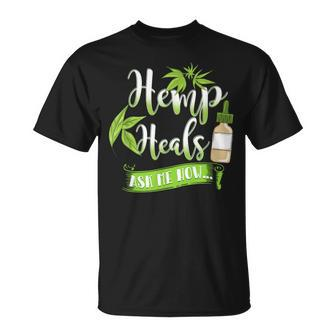 Hemp Heals Cbd Oil T-Shirt - Monsterry UK