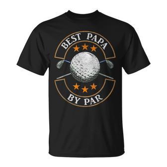 Herren Best Papa By Par Golf-Liebhaber Sportatertagsgeschenk T-Shirt - Geschenkecke