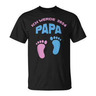 Herren Ich Werde Papa 2024 Werdenderater T-Shirt - Geschenkecke