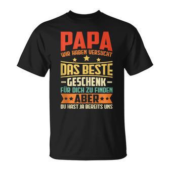 Herren Papa Undater Geschenk Lustiger Spruch Herrenatertag T-Shirt - Geschenkecke