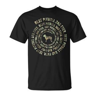 Herren Us Flagge Camo Pitbull Hund Papa Spiralliebhaber Hund T-Shirt - Geschenkecke