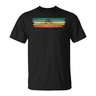 Herzbeat Puls Berge Ecg Hiking Retro Vintage T-Shirt - Seseable