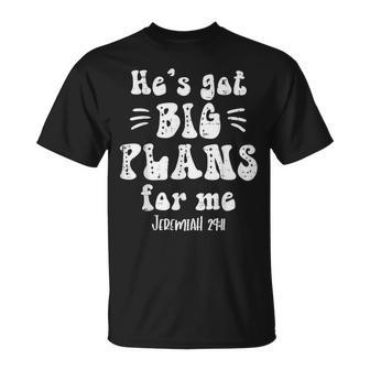 Hes Got Big Plans For Me Jeremiah 29 Easter Religious Women T-Shirt - Seseable