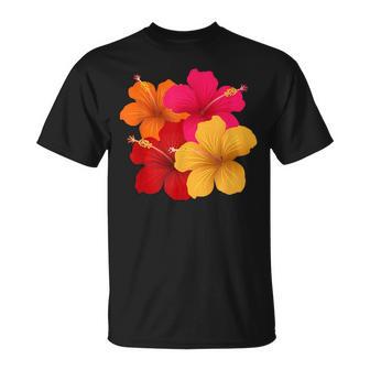 Hibiskusblüten T-Shirt - Seseable