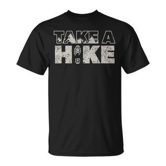 Take A Hike Vintage Outdoor Mountain Hiking T-Shirt | Seseable CA