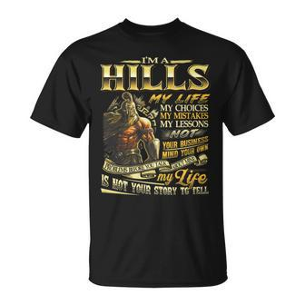 Hills Family Name Hills Last Name Team T-Shirt - Seseable