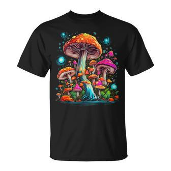 Hippie Mushrooms Psychedelic Forest Fungi Festival T-Shirt - Thegiftio UK