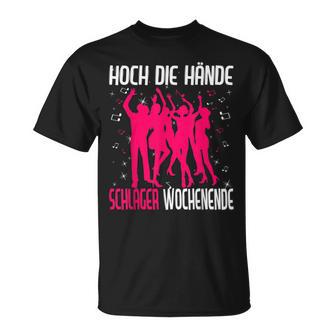 Hoch Die Hände Schlager Weekend Party Costume Black S T-Shirt - Seseable