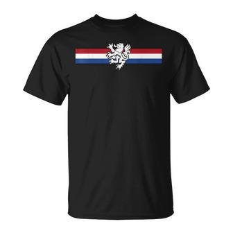 Holland Emblem Lion Nederland Flag Netherlands T-Shirt - Monsterry UK
