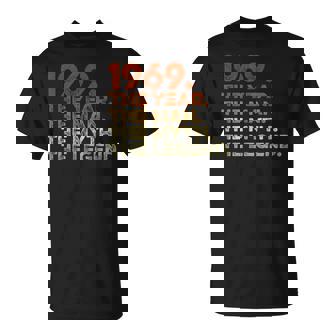Hombre Cumpleaños Regalointage 1969 Year Man Myth Legend Camiseta unisex - Regaloses