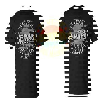 Hombre El Mejor Hermano Del Mundointage Retro Regalo Hermano Camiseta unisex - Regaloses