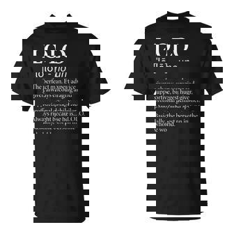 Hombre Lolo Definition Divertido Abuelo Camiseta unisex - Regaloses