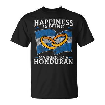 Honduran Marriage Honduras Married Heritage Flag Culture T-Shirt - Monsterry CA