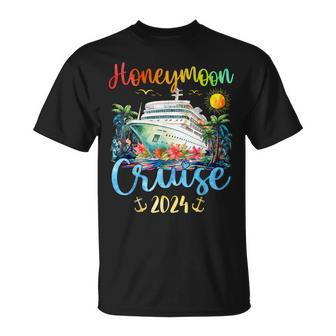 Honeymoon Cruise For Matching Couples 2024 Just Married T-Shirt - Monsterry