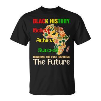 Honoring Past Inspiring Future Black History Month Retro T-Shirt - Thegiftio UK