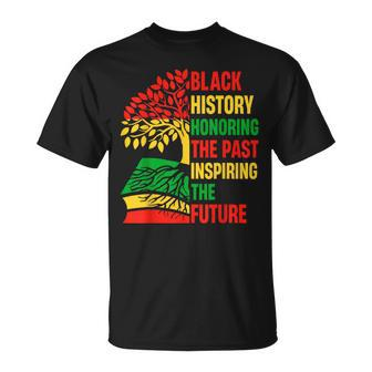 Honoring The Past Inspiring The Future Black History Month T-Shirt - Monsterry