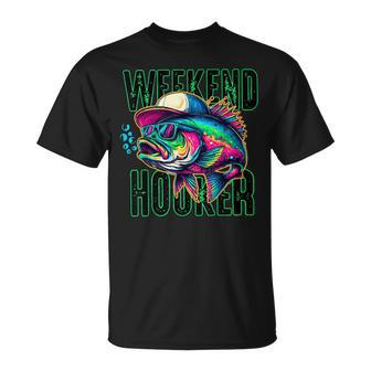 Weekend Hooker Colorful Fishing T-Shirt | Mazezy DE
