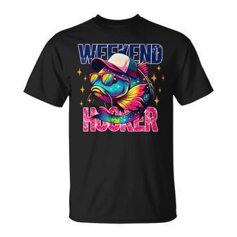 Weekend Hooker Colorful Fishing For Weekend Hooker T-Shirt - Monsterry CA