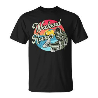 Weekend Hooker Dad Fishing Father Day Fishing Lover T-Shirt - Thegiftio UK