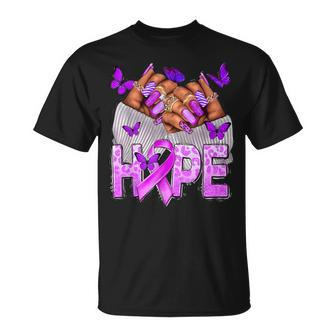 Hope Sle Lupus Awareness Month Support Purple Lupus 2024 T-Shirt - Thegiftio UK