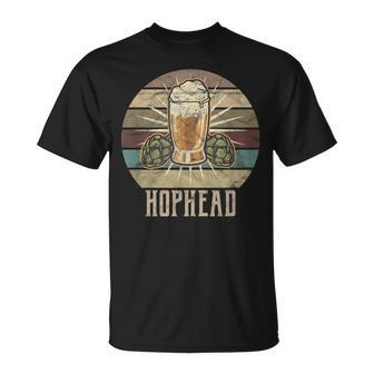 Hophead With Hops And Beer Retro Vintage Craft Beer Hops T-Shirt - Monsterry
