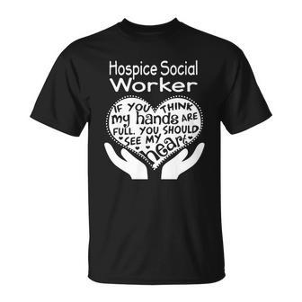 Hospice Social Worker Full Heart Job T-Shirt - Thegiftio