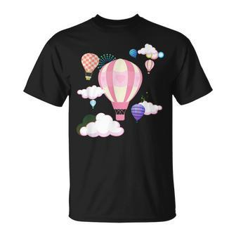 Hot Air Balloons The Sky Is The Limit Creative T-Shirt - Monsterry UK
