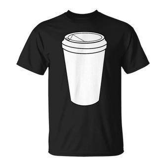 Hot Coffee To Go Paper Cup T-Shirt - Monsterry