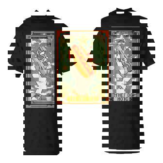 Hot Dog Bun Lover Foodie Food Lover The Hot Dog Tarot Card T-Shirt - Thegiftio UK