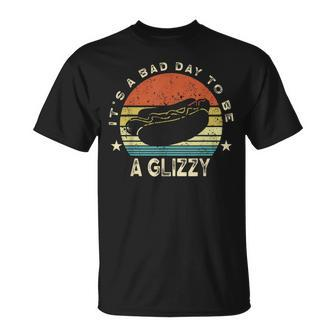 Hot Dog Vintage It's A Bad Day To Be A Glizzy Saying T-Shirt - Monsterry