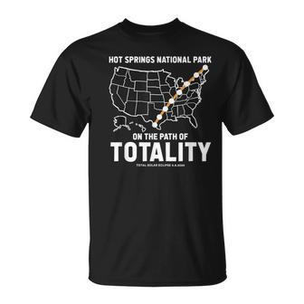 Hot Springs National Park On The Path Of Totality Eclipse T-Shirt - Monsterry CA