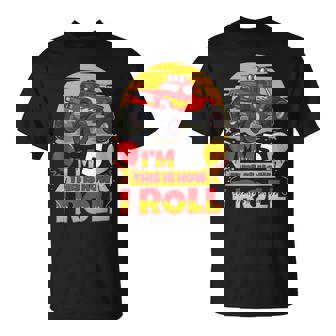 Hot Wheels Birthday I'm 5 This Is How I Roll Monster Truck T-Shirt - Monsterry
