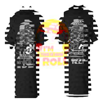 Hot Wheels Birthday I'm 8 This Is How I Roll Monster Truck T-Shirt - Monsterry