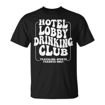 Hotel Lobby Drinking Club Traveling Tournament T-Shirt | Mazezy