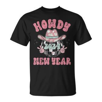 Howdy 2024 Happy New Year Retro T-Shirt | Mazezy