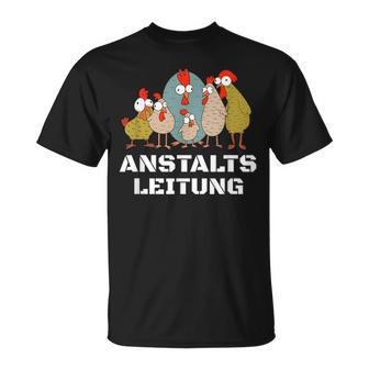 Hühner Anstaltleitung T-Shirt - Seseable