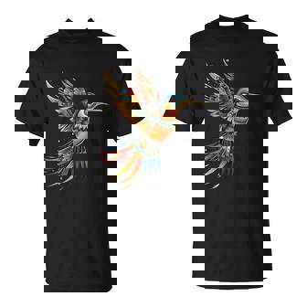 Hummingbird Native American Tribal Arts Indian Indigenous T-Shirt | Seseable UK