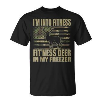 Hunting I'm Into Fitness Fit'ness Deer In My Freezer T-Shirt - Monsterry AU
