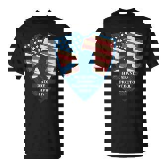 Husband Daddy Protector Hero Fathers Day America Soldier T-S T-Shirt - Thegiftio UK