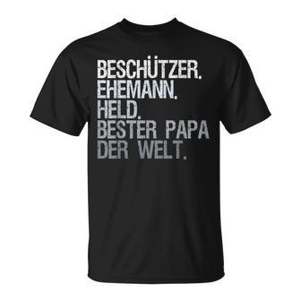 Husband Papa Protector T-Shirt - Seseable