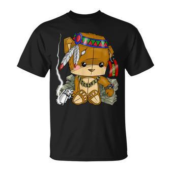 Hustle Clothing For Native American Bear Hustler Spirit T-Shirt - Monsterry DE