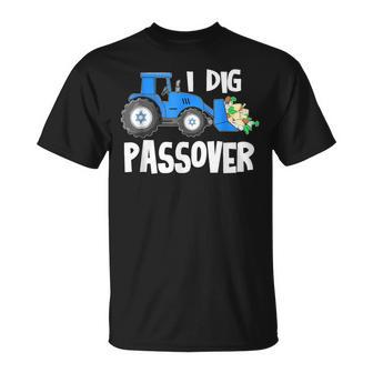 I-Dig Passover Matzah Balls Afikoman Excavator Pesach Seder T-Shirt - Monsterry