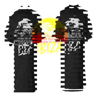 Ibiza Retro Tropical Sunset T-Shirt - Thegiftio