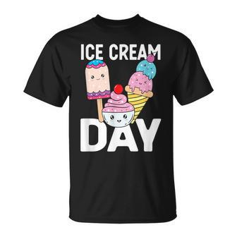 Ice Cream Ice Cream Day Summer Dessert Ice Cream Lover T-Shirt - Monsterry