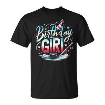Ice Hockey Birthday Outfit For Girls Happy Birthday Girls T-Shirt - Thegiftio UK